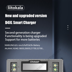 Зарядное устройство LiitoKala Lii-D4XL, для аккумуляторов Li-ion 21700/18650/14500 и других