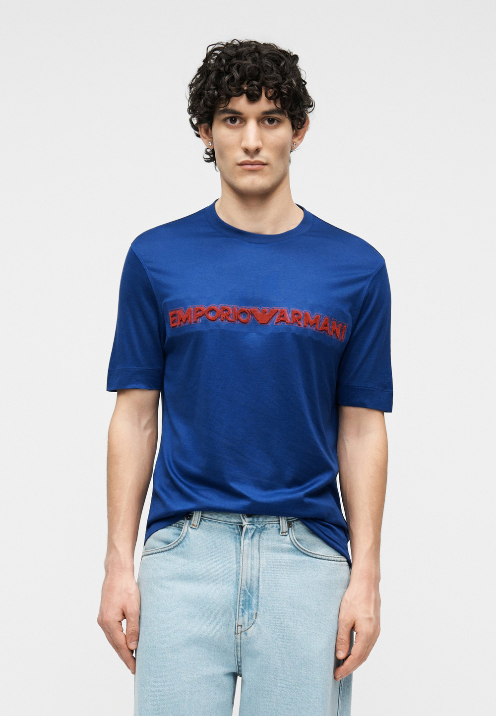 Emporio Armani Футболка с принтом - Синий