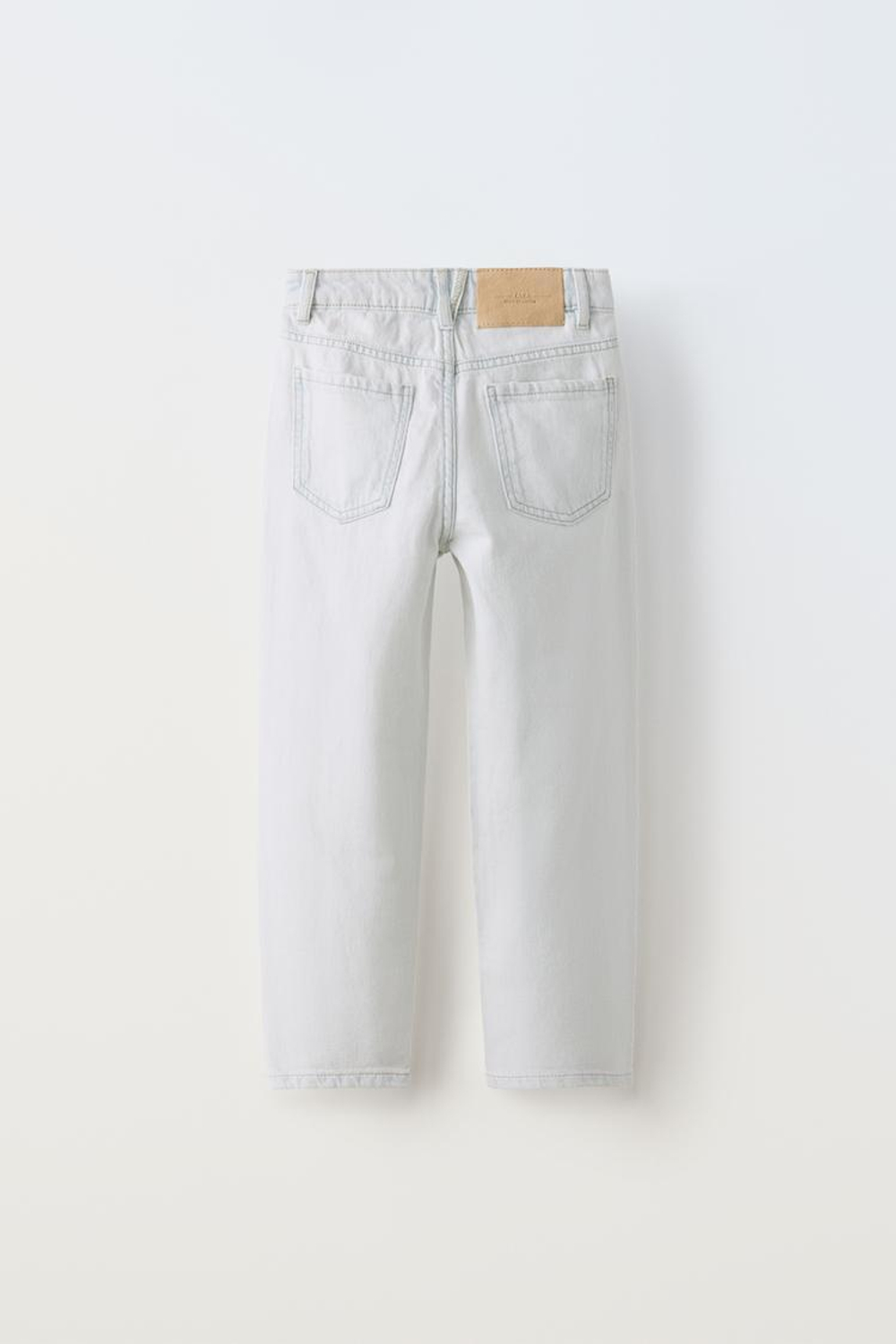 ZARA ДЖИНСЫ MOM FIT, ГОЛУБОЙ