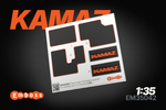 KAMAZ 65115 Floor mats EVA and splash guards for Zvezda 3650 1/35 (3D decal)