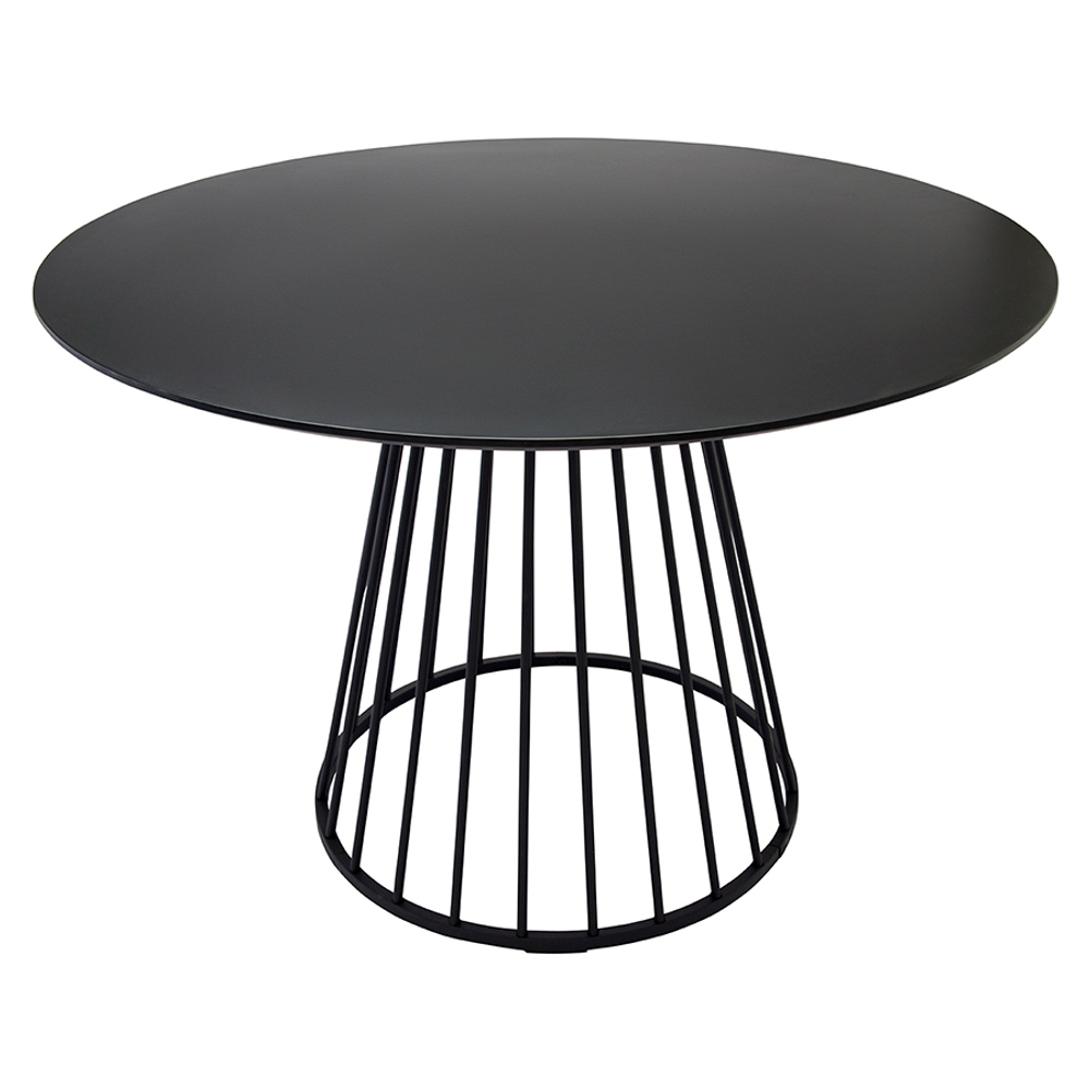 Стол обеденный Bergenson Bjorn Tyra, 110 см, черный