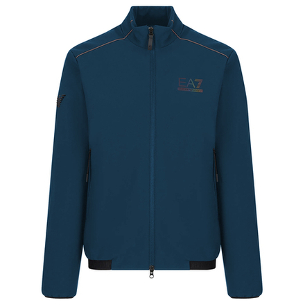 Мужская теннисная куртка EA7 Man Woven Bomber Jacket - Moonlit Ocean