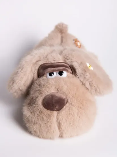 Мягкая игрушка плюшевая Собачка с пчелкой 28см