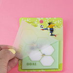 Прозрачные стикеры для заметок с клеевым краем, Alingar, 73 х 73 мм, 50 л., покрытие starlight touch, "GOAL", салатовый, водонеприниц., европодвес