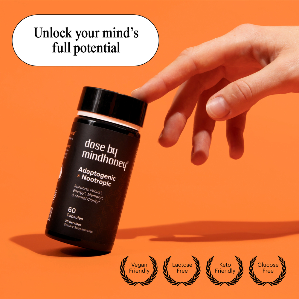 Mindhoney, Dose, адаптогенное ноотропное средство, 60 капсул