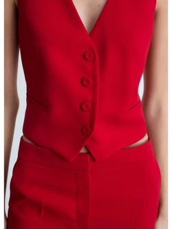 Костюмный жилет с пуговицами