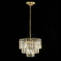 Citilux Фонда CL303163 Люстра хрустальная подвесная Бронза