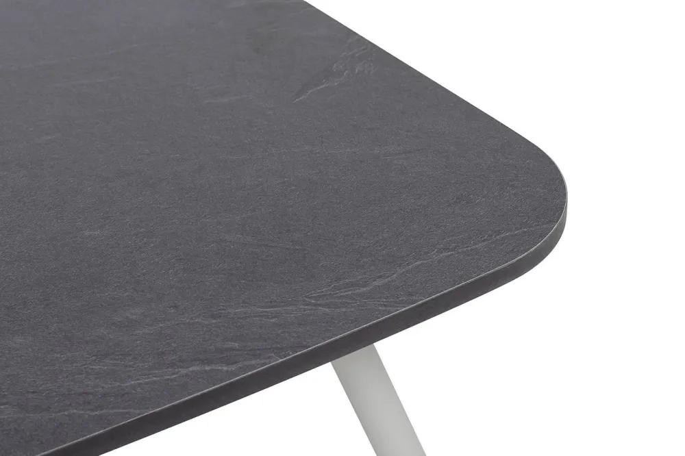 "Верона" журнальный стол из HPL 120х65, H40, каркас светло-серый (RA L7035) муар, цвет столешницы "серый гранит"