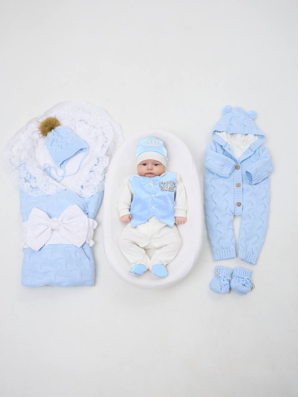 Конверт на выписку для новорожденных зима