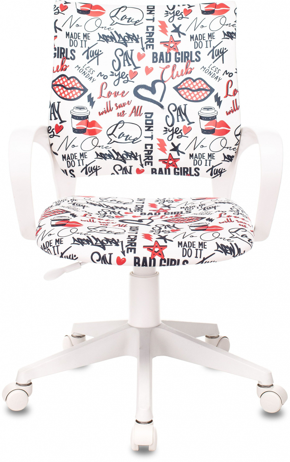 Кресло детское Бюрократ BUROKIDS 1 W-REDLIPS