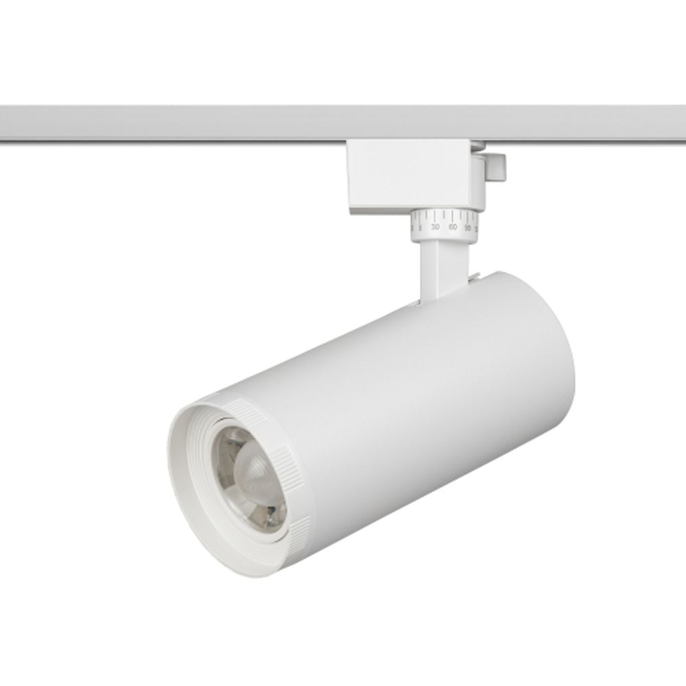 Трековый светильник однофазный ЭРА TR59-3030 WH светодиодный 30Вт 3000К белый
