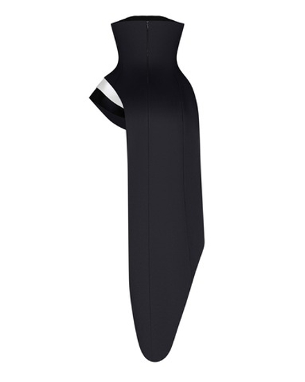 Корсет со шлейфом из атласа