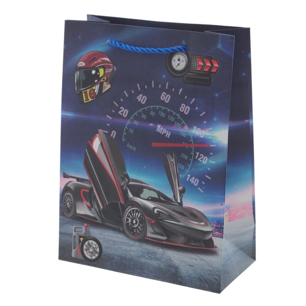 GAEM Пакет подарочный S (бумага 210г/м2, блок микс 12шт), L18 W9 H24 см, 4в.