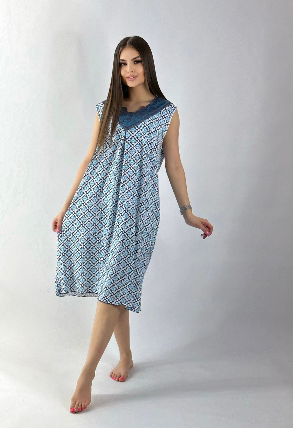 Сорочка без рукавов E0029