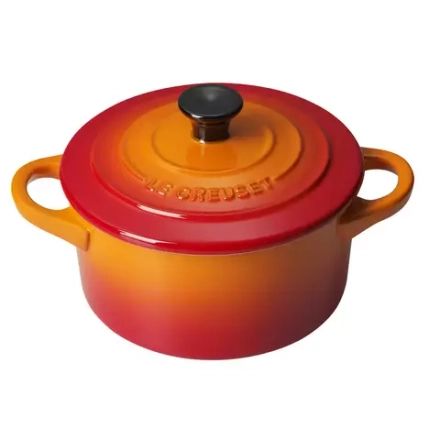 Le Creuset - Мини-кокотница 10см пламя / артикул   71901-10090   / GTIN 843251103515