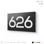 Номер на дверь 626, табличка на дверь для офиса, квартиры, кабинета, аудитории, склада, черная 120х70 мм, Айдентика Технолоджи