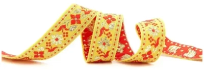 Тесьма жаккард с метанитом, ш. 2,3 см.