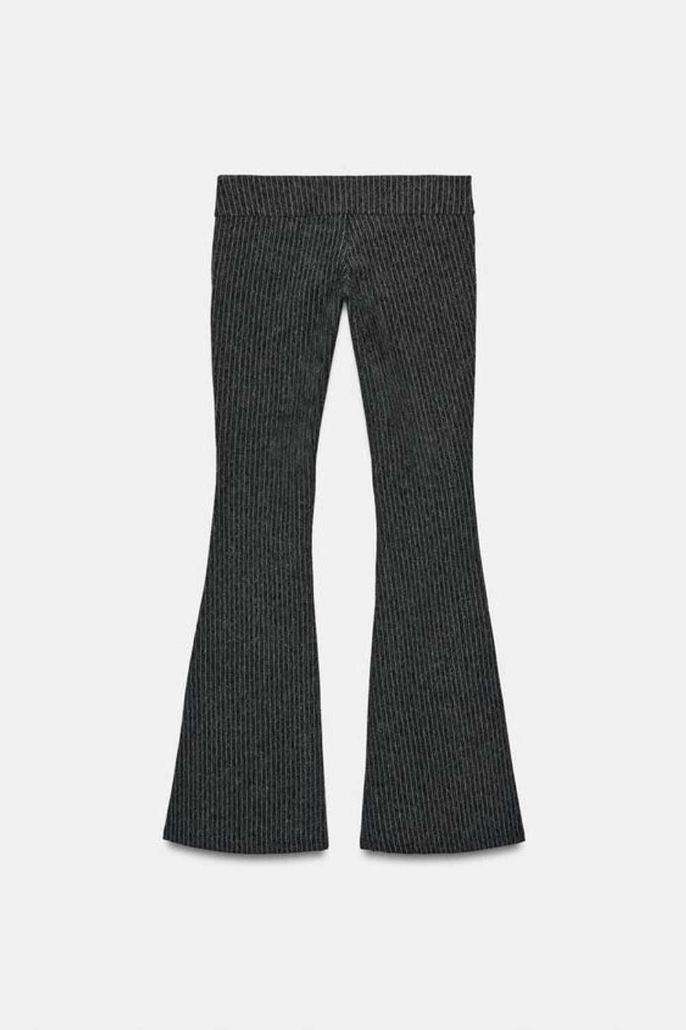 ZARA БРЮКИ FLARE В ТОНКУЮ ПОЛОСКУ, ПОЛОСКИ