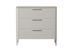 Комод Type oak 3 ящика ширина 90 см (серо-бежевый)