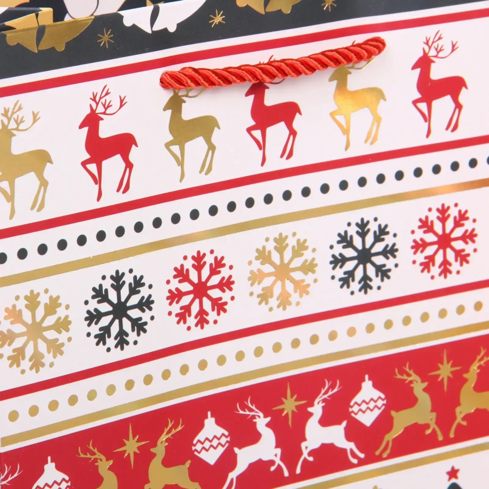 Пакет подарочный «Зимние узоры» 18*23*8 см, микс