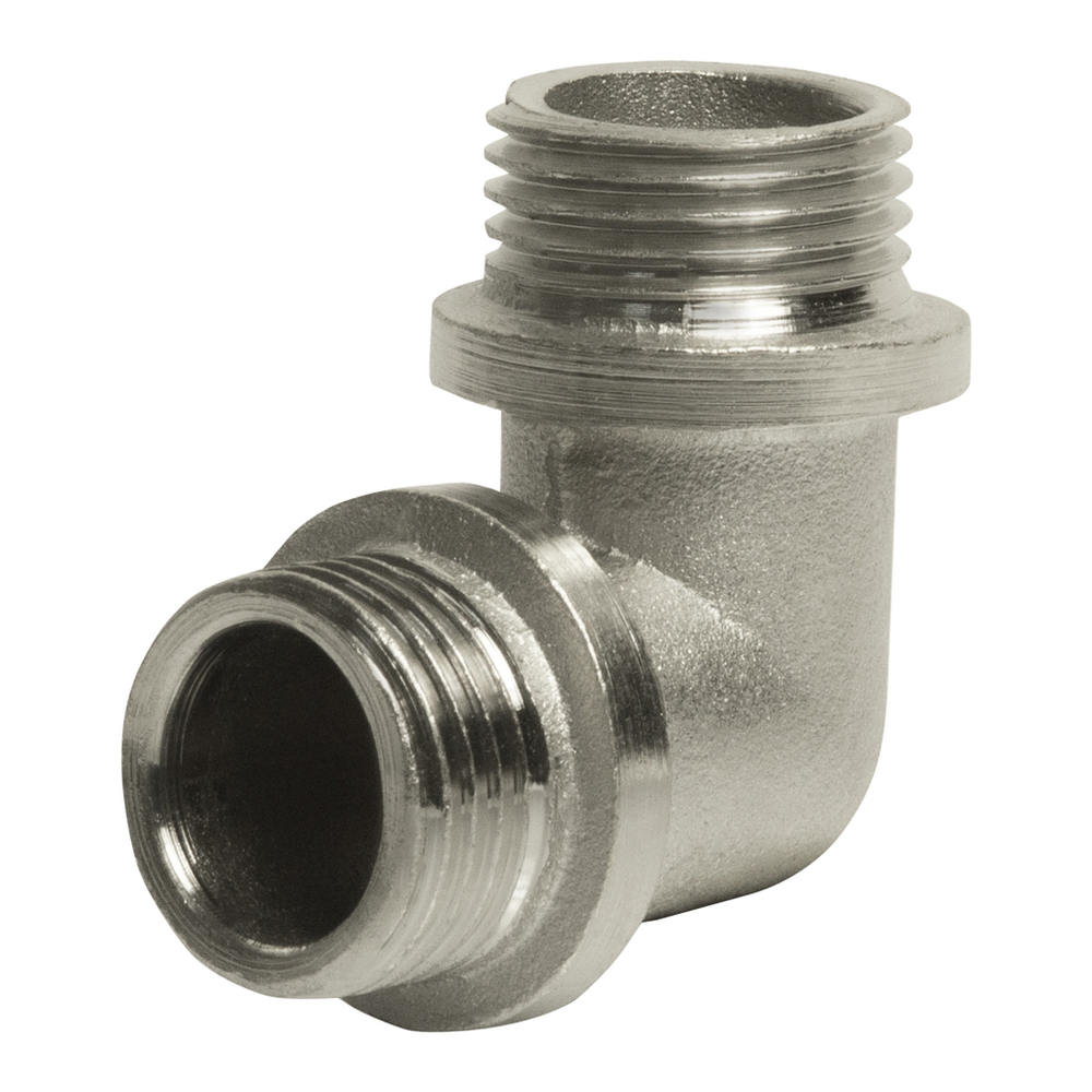 Уголок 1/2'' нар/нар с ограничением никель