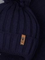 Шапка для мальчика со снудом осенняя