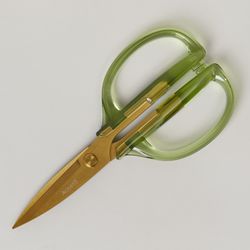 КУХОННЫЕ НОЖНИЦЫ ЦВЕТ ИЗУМРУД, ТИТАНОВОЕ ПОКРЫТИЕ ЛЕЗВИЯ, 19,5 СМ (МАЛ=12ШТ)