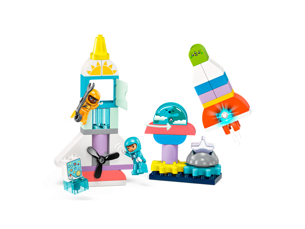Конструктор Лего Дупло Космос Приключение на космическом шаттле 10422 | LEGO DUPLO 3in1 Space Shuttle 10422 58 дет 3+