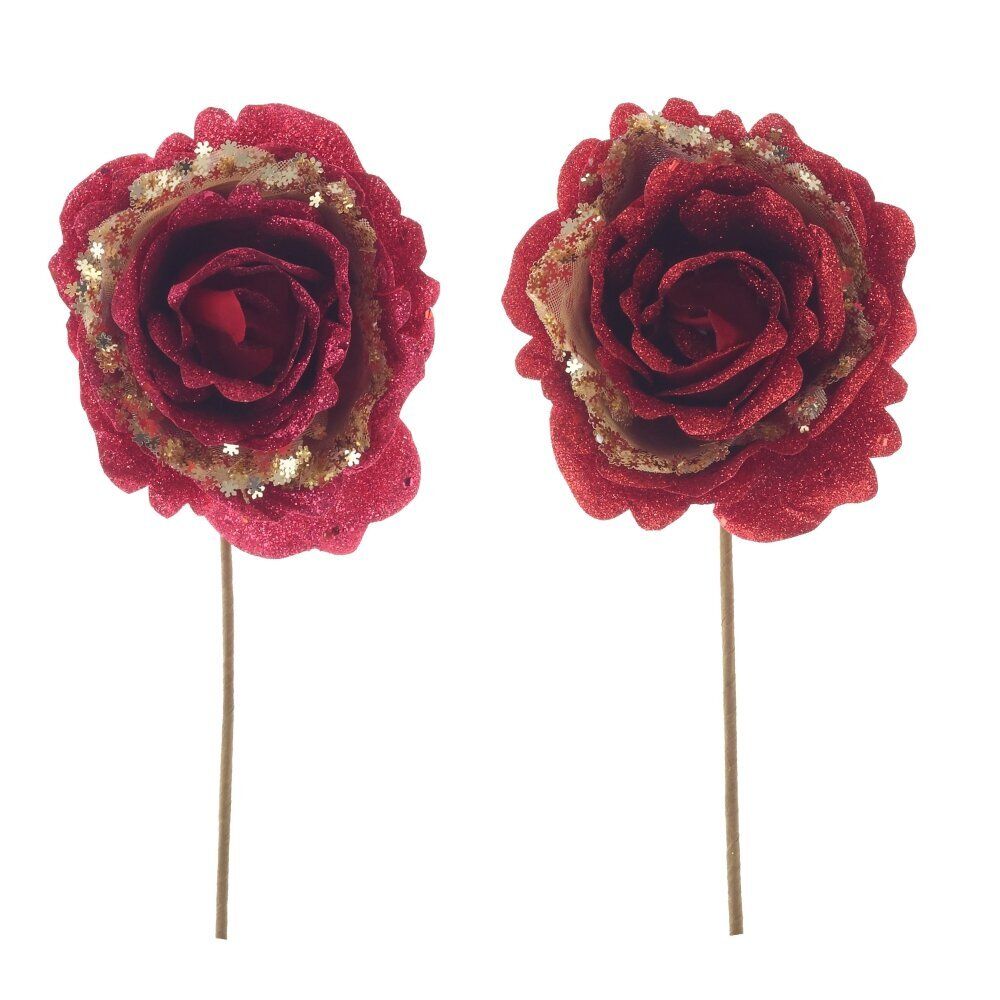 GAEM Цветок искусственный "Роза", L11 W11 H27 см, 2в.