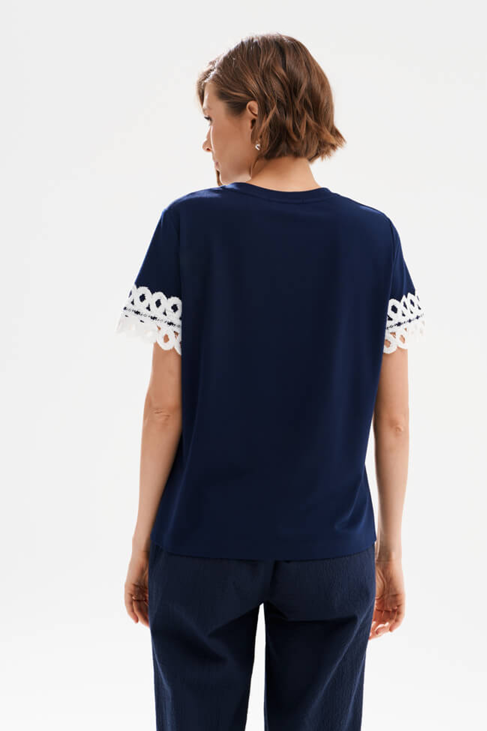 23597 Футболка женская (темно-синий)