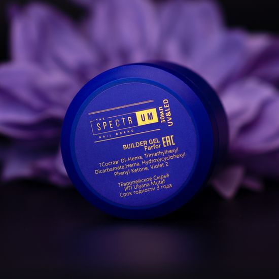 Гель для моделирования Spectrum Builder Gel Farfor 30 мл.