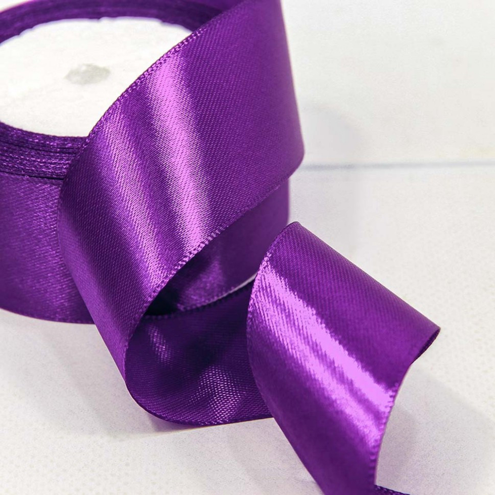 Лента Атласная 3,8см х 28м Сатин (Фиолетовый)
