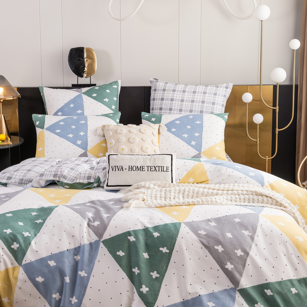 Комплект постельного белья Люкс Сатин 100% хлопок на резинке AR308