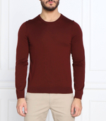 Хлопковый свитер leno-p BOSS BLACK - бордовый(50468239)