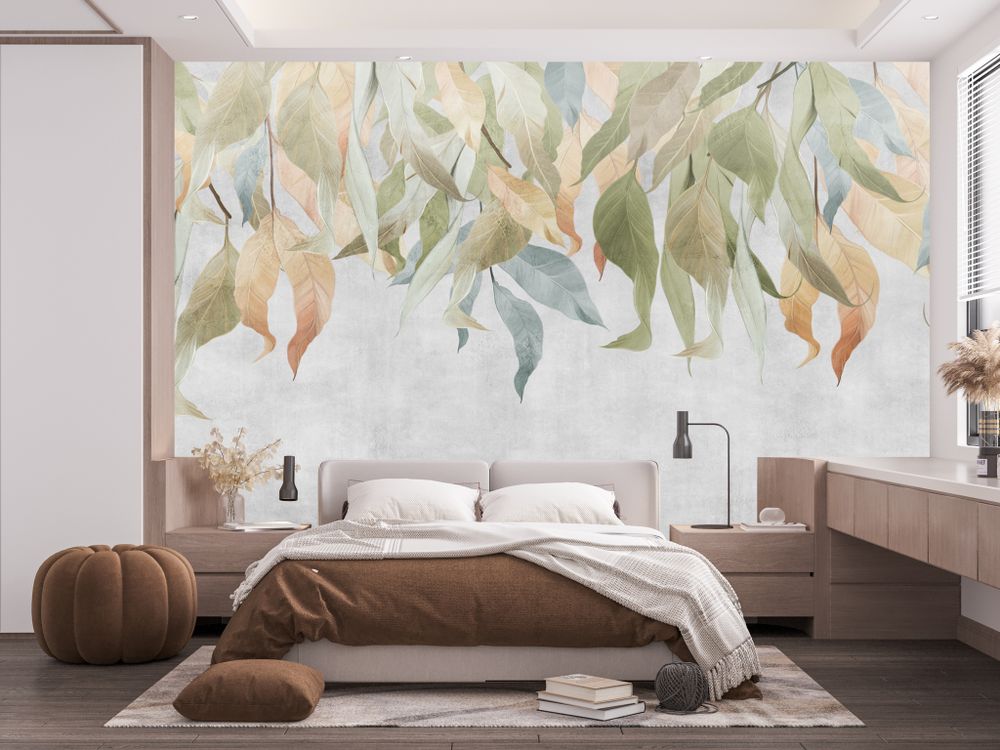 Фотообои в интерьере спальни