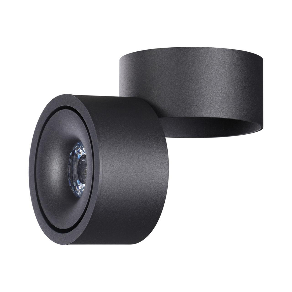 358773 OVER NT21 364 черный Светильник накладной светодиодный IP20 LED 15W 4000K 1300Лм 100-265V GRODA