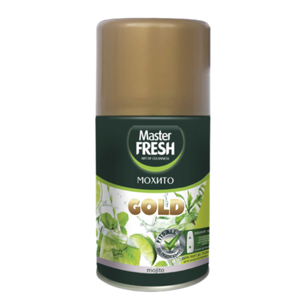 Master FRESH GOLD освежитель воздуха сменный баллон Мохито 250 мл