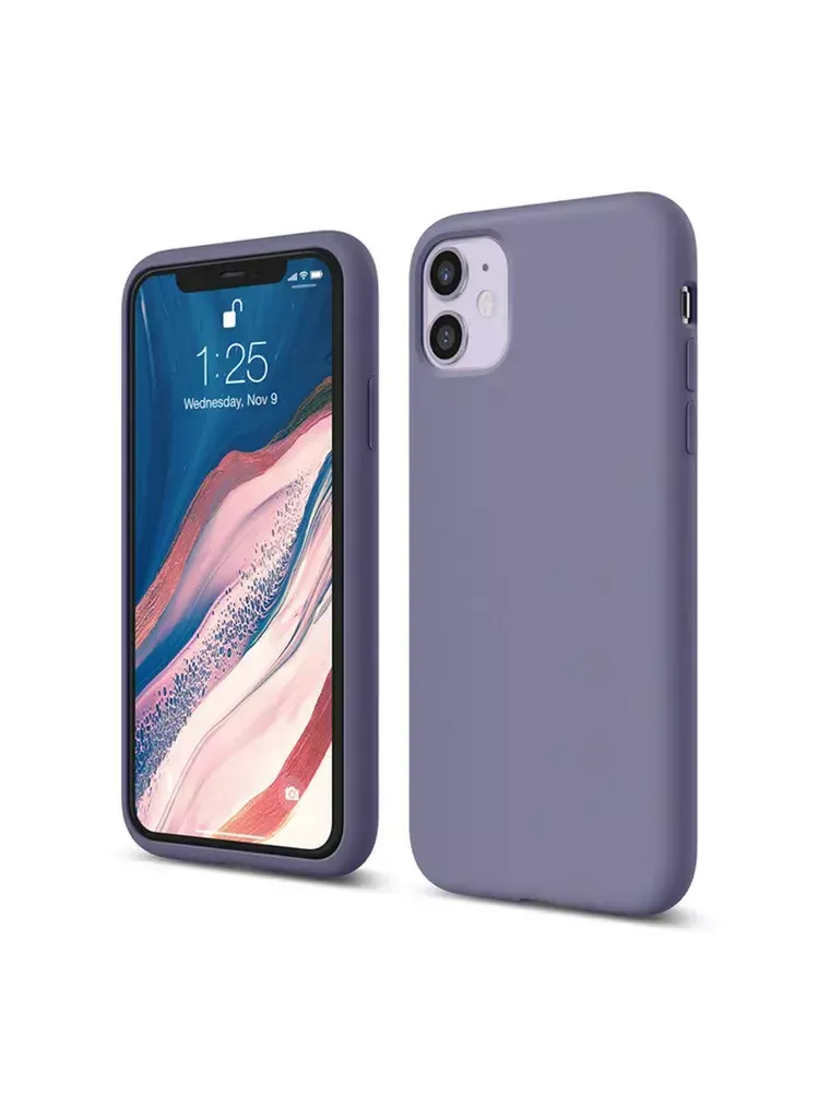 Накладка iPhone 11 силикон lavender