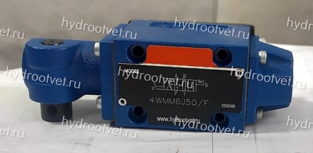 4WMM6J50/F - Гидрораспределитель Ду 6 с ручным управлением, схема J (34), возврат - F = фиксатор