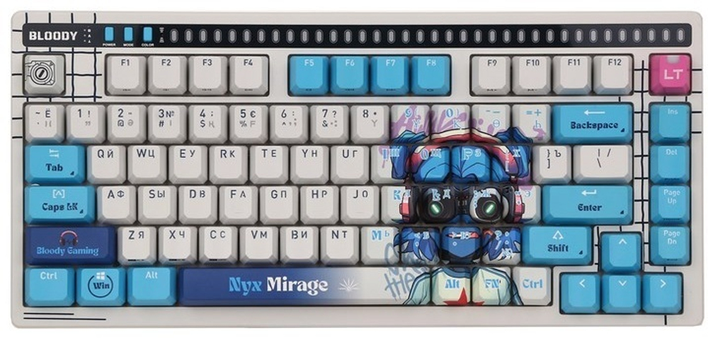 Клавиатура A4Tech AT75 Nyx Mirage SAVAGE белый