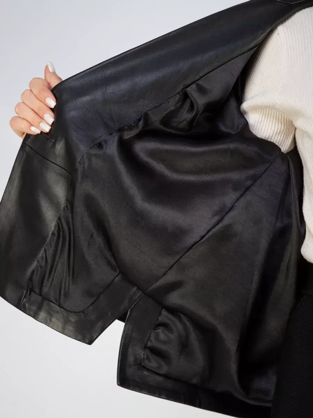 Куртка кожаная натуральная Турция блейзер