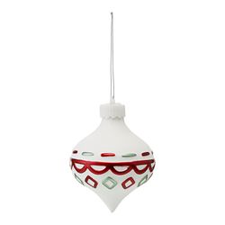 Набор ёлочных украшений с подсветкой Festive embroidey из коллекции New Year Essential, 4 шт.