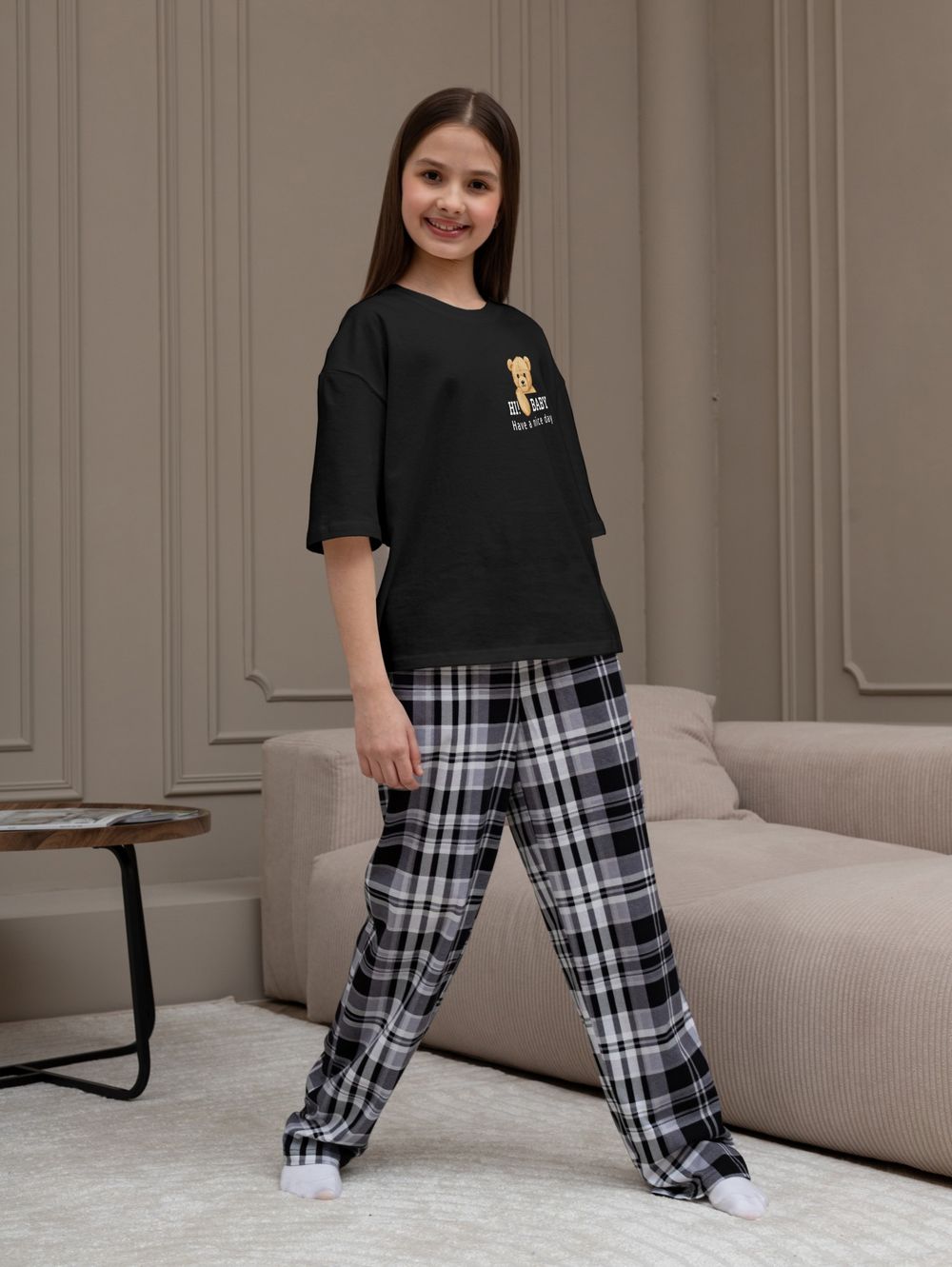 Костюм для девочки Мишель-1 Виотекс ЧЁРНЫЙ