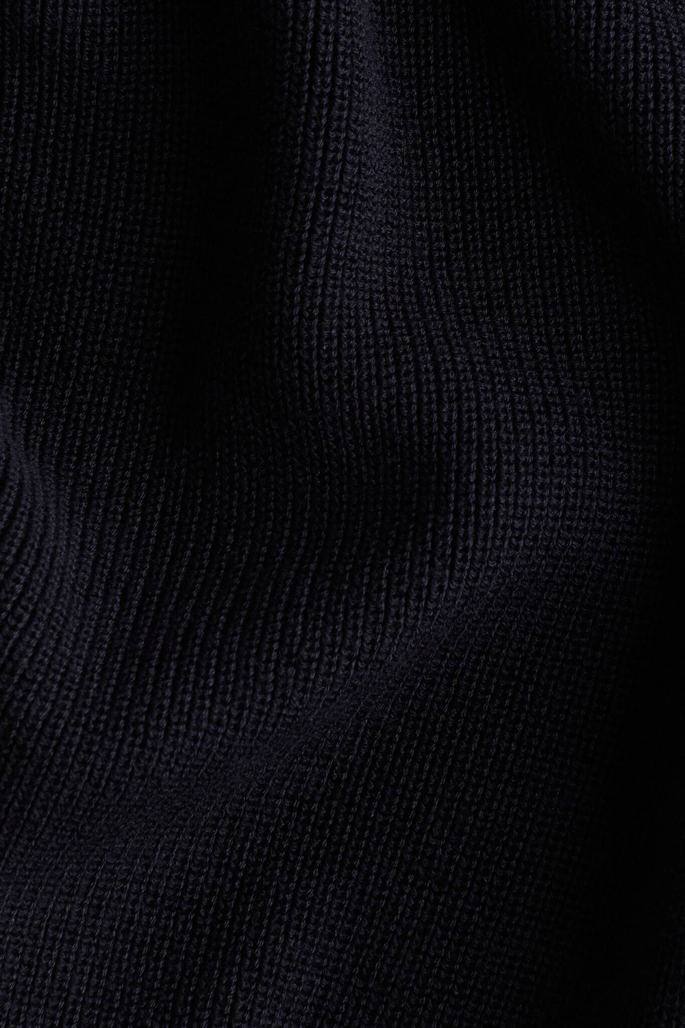 H&M Трикотажный свитер в рубчик, темно-синий