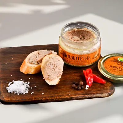 Фотография Свиной паштет / 200 гр купить в магазине Афлора