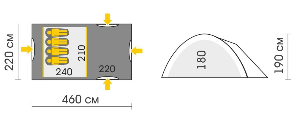 Палатка Talberg Blander 4 sahara [TLT-028S]