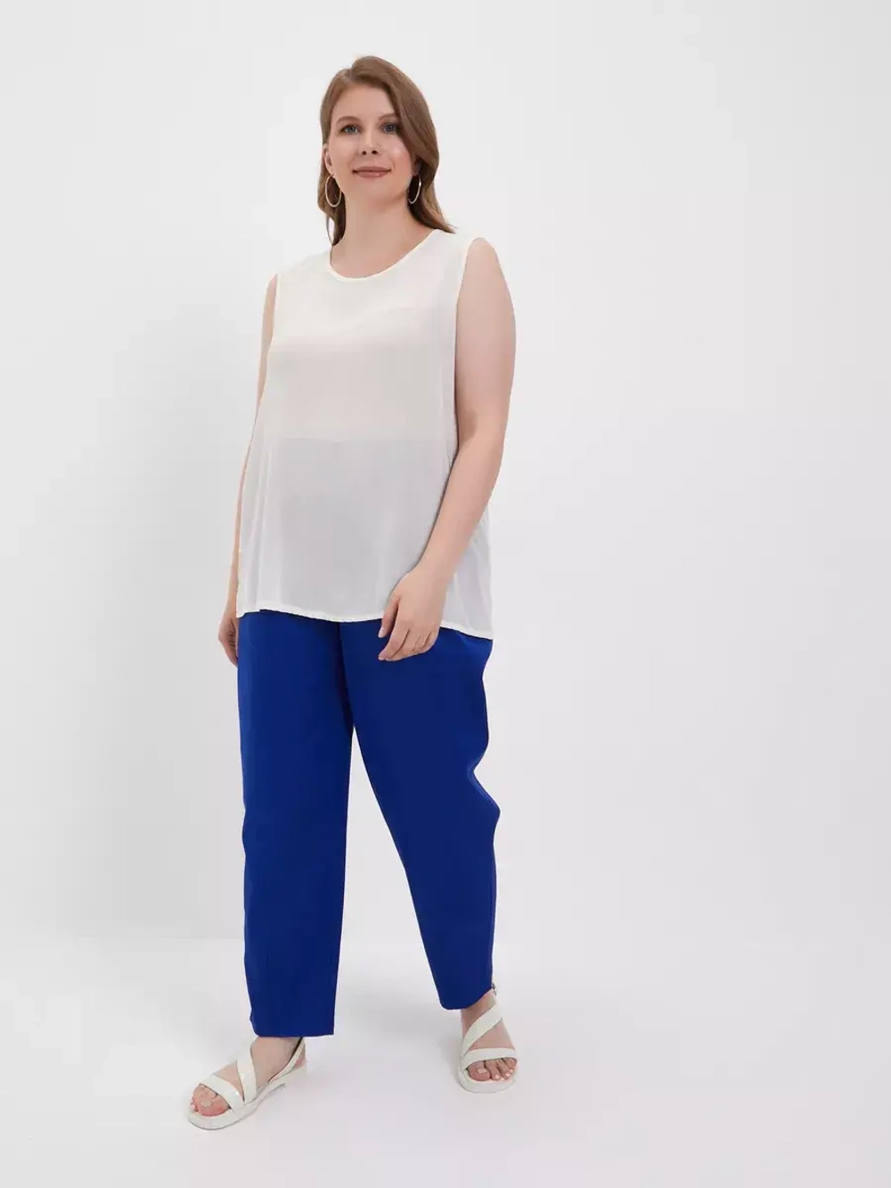 Майка, топ под пиджак однотонная