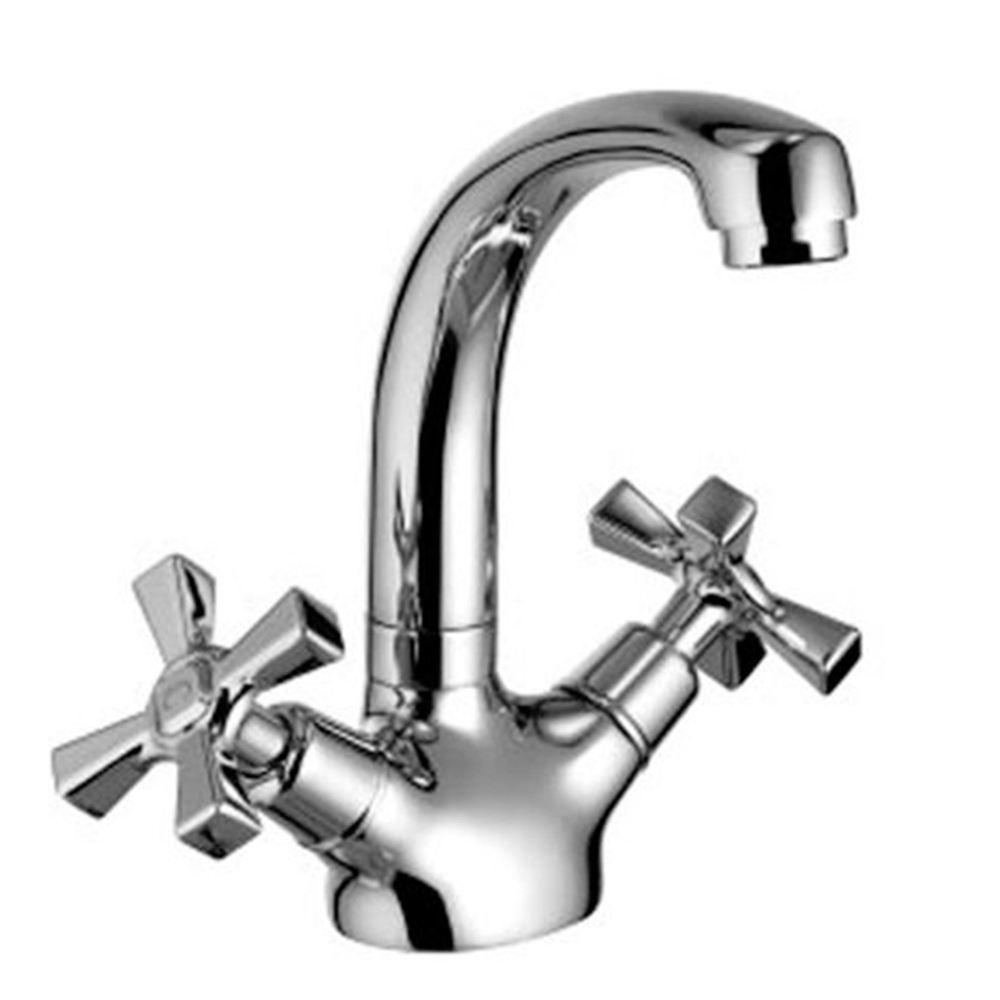 LM2507C Бенефит Смеситель для умывальника с поворотным  изливом, хром (к/к 8)