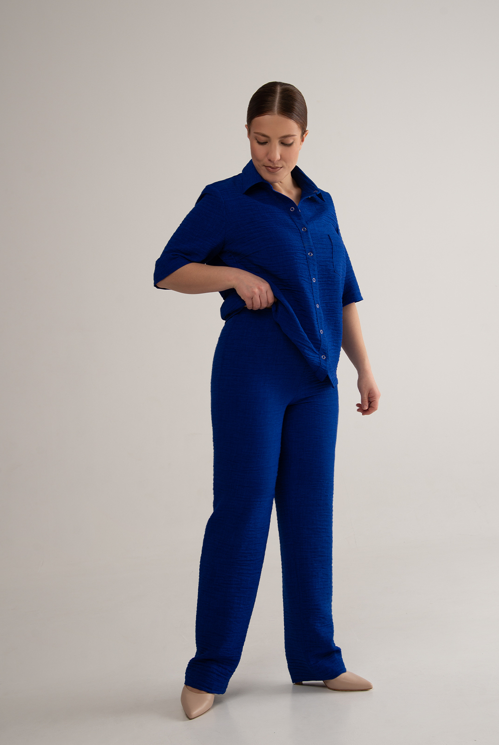 Брюки женские 04Л, василёк #527Вас0204Л