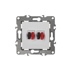 Розетка ЭРА Серия 12 12-3112-01 аудио двойная IP20 белый